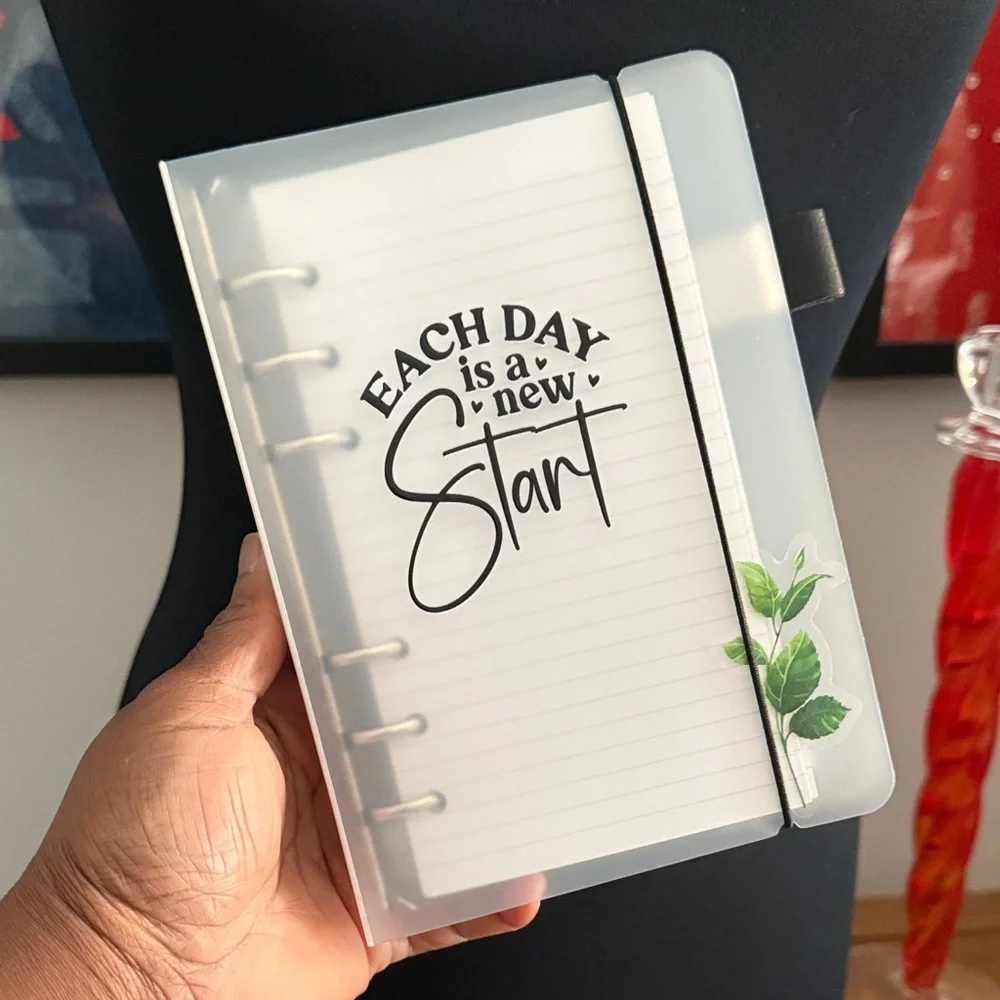 SALE- Inspirational Notebook with Leaf Design